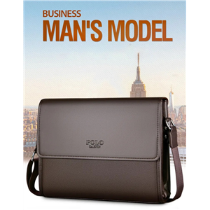 [BF004] กระเป๋าเอกสารธุรกิจ แบบลำลอง กระเป๋าสะพายข้างความจุขนาดใหญ่ กระเป๋าหนังของผู้ชาย